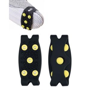 FUGLUS 1 paire crampons glace,crampon antid&eacute;rapent,semelles crampons anti verglas,Glace Traction Crampons Antid&eacute;rapant sur Chaussures/Bottes 10 Clous &agrave; Neige Grips Crampons Crampons Pointes (BOOKING PRICELESS, neuf)