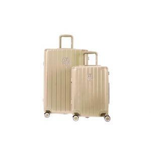 GYL Intemporelle Set de 2 Valises – Petit + Grande Valise Rigide Légère en 100% Polycarbonate avec Serrure TSA, roulettes Pivotantes et Poignée Ergonomique – Champagne (IML GROUP MKT PLACE, neuf)