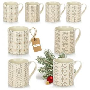 com-four® tasse à café 180 ml en céramique, rétro, vintage - tasses à expresso et thé - cafetières - expresso, Americano (COM-FOUR  Vertriebs GmbH, neuf)