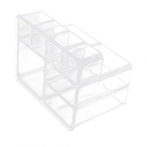 Healvian Bo&icirc;te De Rangement Transparent Pour Cosm&eacute;tiques Porte-pinceaux Simple Et Pratique Bo&icirc;te De Rangement Pour Stylos (Le Sengyu, neuf)