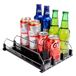 BingoHive Automatique Rangement Canette Frigo Organisateur Canette De Bière Soda Boisson Pour Réfrigérateur Cuisine Armoire Garde-Manger 12 Critères 330ML 440ML 500ML Canettes Organiseurs (BingoHive-FR, neuf)