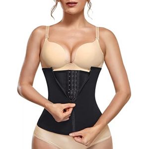 Gaine Amincissante Ventre Plat Femme Corset Minceur Serre Taille Body Sculptant Femme Gainant Ceinture Amincissante, Noir,2XL (Kumayes EU, neuf)