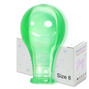 LittleForBig T&eacute;tine extra large pour adulte - Taille 8 - Brillance bonbon color&eacute;e et transparente - T&eacute;tine de rechange en grande taille - Vert (Littleforbig, neuf)