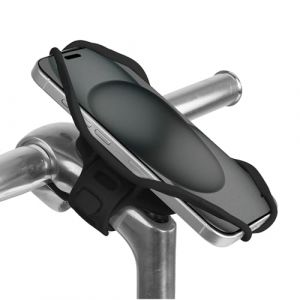 BONE Bike Tie Pro 5, Support T&eacute;l&eacute;phone V&eacute;lo pour Potence, Porte Smartphone Universel 5,8&ndash;7,2", Support iPhone V&eacute;lo Antid&eacute;rapant Antichoc, Support Portable V&eacute;lo en Silicone &ndash; Noir (Bone FR, neuf)