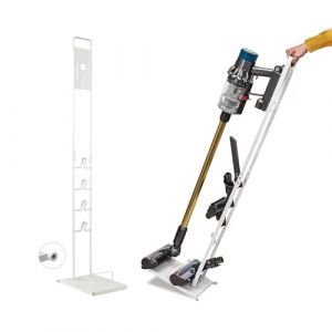 Porte-Aspirateur Compatible avec Dyson V15 V12 V11 V10 V8 V7 V6 - DC45/ DC35/ DC58/ DC59/ DC62/ DC74-Organisateur de Rangement au Sol avec Roues sans Percer Le Mur. (Magic boutique, neuf)