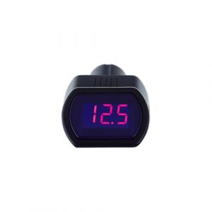 FamilyMall Voltm&egrave;tre Voiture Digital 12V ~ 24V &ndash; Testeur de Batterie avec Affichage LED, &agrave; Brancher sur Allume-Cigare, Moniteur Portable de Batterie Auto pour Voiture, Camion & SUV (Zhihui Tech, neuf)