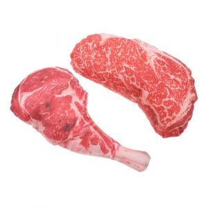 UPKOCH Lot De 2 Sets De Mod&egrave;les De Steak Artificiel R&eacute;aliste pour D&eacute;coration, Accessoires De Pr&eacute;sentation De Faux B&oelig;uf, Ornement Alimentaire pour Photographie, La Cuisine Et &Eacute;talage (But Qihui, neuf)