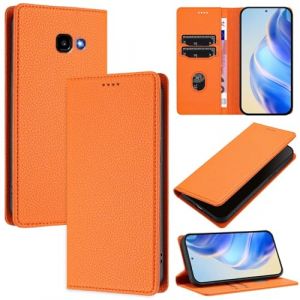 xinyunew Coque pour Samsung Galaxy A5 2017/A520, RFID Blocage Portefeuille Etui &agrave; Rabat, Housse en Cuir PU pour Samsung Galaxy A5 2017/A520, Orange (xinyunew, neuf)