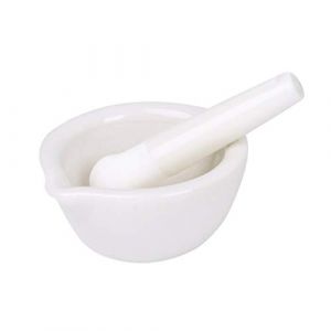 MAGELIYA Porcelaine Mortier et Pilon Épice Herb Grinder Mélange Broyeur Bol Broyeur Set (emryq, neuf)