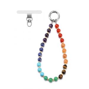 Jovivi Dragonne Telephone Portable 1PC Cha&icirc;ne T&eacute;l&eacute;phone Portable Charme de Telephone Anti-Perte Chakra Pierre Naturelle Cristal Bracelet de T&eacute;l&eacute;phone pour Smartphone (kaenmis, neuf)