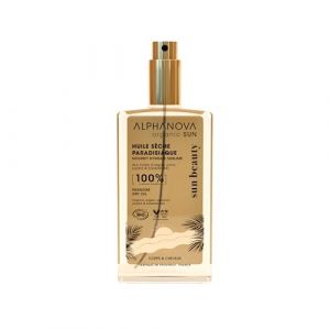 ALPHANOVA SANTE - Huile Sèche Paradisiaque ORGANIC SUN BEAUTY - certifiée Bio - 100% naturelle - écoresponsable - parfum Monoi - 100ml (ALPHANOVA SANTE, neuf)