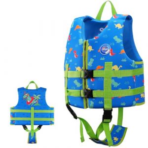 Gilet de Natation OSHYLE pour Enfants Gilet Flottant pour Tout-Petits avec Sangle de sécurité Aide à la flottabilité (WB-TRX, L(6-9)) (JshengTech, neuf)