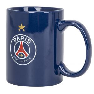 PSG Mug Logo 3D en Bo&icirc;te Individuelle C&eacute;ramique Multicolore 14,5 x 11,5 x 9 cm (MISTERLOWCOST, neuf)