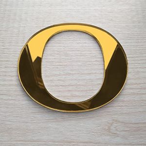 Adzif.biz Le sticker de decoration - Lettre Miroir Or D&eacute;corative Plexigglas. Lettrage Or Adh&eacute;sif Plastique. Lettre Autocollante pour Pr&eacute;nom, D&eacute;coration Mariage, Enseigne (Forum France, neuf)