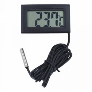 HOHOVYVY Thermomètre d'aquarium - Capteur de température - Thermomètre d'eau pour aquarium - Mini thermomètre numérique avec sonde - 1 m - 5 m (2 mètres) (PPfend, neuf)