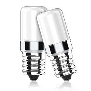 Cxyemt Ampoule LED r&eacute;frig&eacute;rateur E14, 2W remplace l'ampoule halog&egrave;ne 20W, Blanc froid 6000K, Lampe LED &agrave; culot E14 pour frigo, hotte, machine &agrave; coudre, AC 220-240V, Lot de 2 (XINGYEEL, neuf)