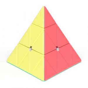 ROXENDA Pyramid Speed Cube Original Triangle Puzzle Cube Pyraminx ; Super Durable Lisse avec des Couleurs Vives – Facile à Tourner (Macaron) (VDEALEN Direct, neuf)