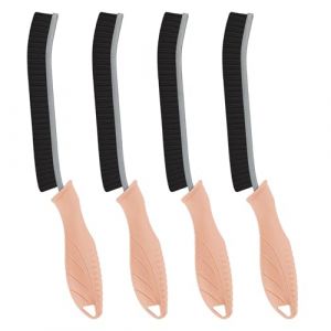 TQRR 4 Pi&egrave;ces Brosse Nettoyage Salle de Bain - Brosse &agrave; Joint Carrelage Poil Dur pour Cuisine et Fen&ecirc;tre &Eacute;viers Toilettes WC Baignoire Carrelage Sol (4, Rose) (TQRR-FR, neuf)