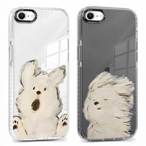 Xylota 2 Pi&egrave;ces Coque pour iPhone 16e/SE 4/SE 2025 6,1", Transparente Mignon &Eacute;tui avec Anim&eacute; Motif Chiens, Ultra Mince TPU Souple Silicone Clair Housse Antichoc Protection Case Cover pour iPhone 16e (AMCREST HOLDINGS, neuf)