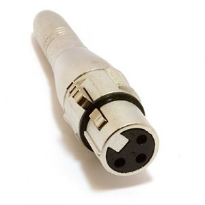 XLR Femelle Trous vers 6,35 mm Balancé Jack Femelle Adaptateur Onvertisseur (kenable ltd, neuf)
