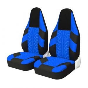 VBVGMZAS Housse Siege Voiture Paire Housses si&egrave;ge Avant Sport universelles Plupart Voitures Protection si&egrave;ge baquet pour Toyota pour Aygo Si&egrave;ge Voiture(2pcs Blue) (There's a bright future for everyone, neuf)