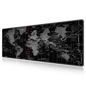 LL-COEUR Carte du Monde XXL Tapis de Souris Gaming Lavable 1300x500x3mm Grand Sous Main Bureau Clavier Multifonction Mouse Pad pour Jeux, Ordinateur et Bureau XXXL (LL-COEUR, neuf)