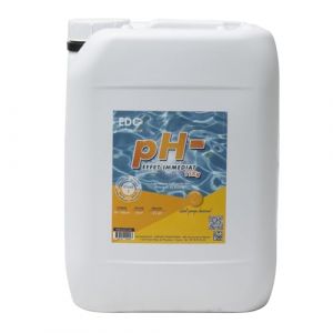 EDGACCESS - R&eacute;ducteur de pH Liquide PH- pour Piscine &ndash; Corrige l&rsquo;acidit&eacute; de l&rsquo;Eau efficacement &ndash; Formule concentr&eacute;e en bidon Pratique avec poign&eacute;e &ndash; 10 L Transparent (Provence Outillage, neuf)