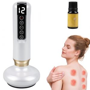 Appareil de massage cellulite, électrique, anti-cellulite, réglable, 12 vitesses, anti-cellulite, pour le dos, la taille, le ventre, les bras, les jambes, les fesses (blanc) (RAMONISA SHOP, neuf)
