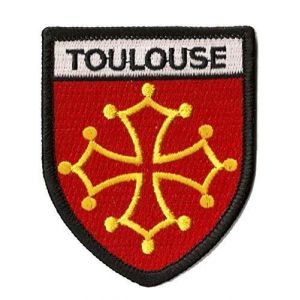 Patche Ecusson Toulouse Patch Thermocollant Ville Occitanie France (Naga.Hitam, neuf)