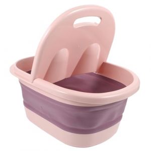 Ipetboom 1pièce Bassin De Trempage Pliable Pour Bassine à Eau Pour Massages Avec Granules Convexes Pour Adultes Et Garçon Fille Fatigue à Rose (Cowan Micro, neuf)