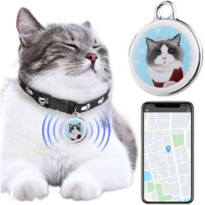 Starnearby Collier GPS pour Animaux Anti-Fugue Anti-Perte, Traceur GPS Chat, Traqueur GPS Chien, Suivi en Temps Réel, Localisateur GPS Animaux pour Chat et Chien (Chat C) (Pasercvxzoreso, neuf)
