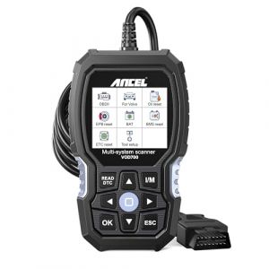 ANCEL VOD700 Outil Diagnostic Voiture pour Systèmes Complets pour les Véhicules Volvo, Valise Diagnostic Auto OBD2 avec 12+ Fonction de Reset, Fonction OBD2 Complètes, Lecteur de Code avec Diagnostics (Toptool FR, neuf)
