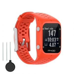 Bdsidy Bracelet Compatible avec Polar M430 /Polar M400 Band, Femme Sport R&eacute;glable Strap Silicone Bracelets de Remplacement Homme Watchband pour Polar M430 /Polar M400 Smartwatch Accessoires (Orange) (Dikoe, neuf)