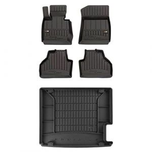 MOTOS Kit de tapis de sol en caoutchouc et tapis de coffre pour BMW X3 F25 2010-2017 Améliorez votre confort de voyage avec tapis antidérapant voiture 3D- Tapis de sol voiture tous temps, protection c (MOTOS EU, neuf)
