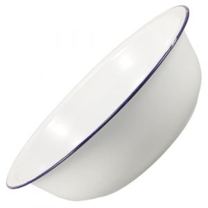 MAJORMENCH Bassin de Bain de Pieds &Eacute;maill&eacute; Vintage 30 CM Bord Bleu Lavabo Pieds Multifonction Bassin pour P&eacute;dicure &agrave; Domicile Bac &agrave; P&eacute;dicure en M&eacute;tal Facile &agrave; Nettoyer (Sayily, neuf)