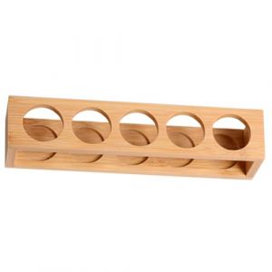 CIYODO &Eacute;tag&egrave;re de Rangement pour Bouteilles Huiles Essentielles en Bois Support Compact pour Flacons Ronds Organiseur Pratique pour Huiles Aromath&eacute;rapie et Fragrances (ChanghaiWall, neuf)