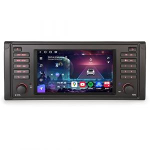 Erisin Qualcomm 8-Core 8GO RAM+128GO ROM Android 14 Autoradio GPS pour BMW S&eacute;rie 5 E39 M5 7" Soutiens IPS &Eacute;cran Tactile Bluetooth 5.1 sans Fil CarPlay Android Auto WiFi 4G DSP FM Radio RDS CANbus TNT (ErisinofficialDVD, neuf)