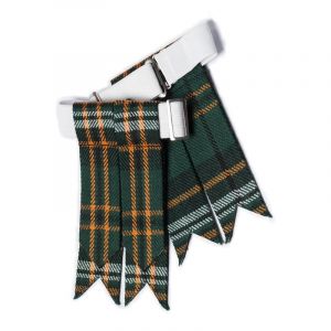 Flashes pour chaussettes de kilt pour hommes avec boucles lourdes ajustables, chaussettes unies et &agrave; carreaux pour kilt/Garter en laine acrylique pointu, taille unique (Eagle Threads, neuf)