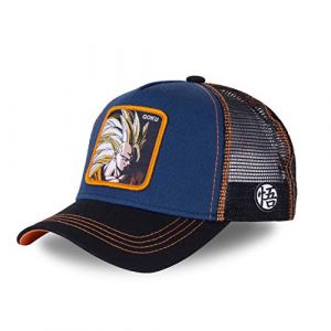 Capslab Casquette Baseball Trucker Dragon Ball Z (San Goku (Bleu/Noir)) (FRENCH MARKET, neuf)