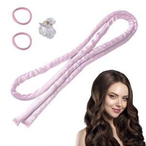 4 Pièces Boudin Cheveux Boucle Sans Chaleur,Gros Bigoudis Heatless Hair Curlers,Boucles Boucleur de Mousse,Coiffure Bandeaux Boucleme,Bigoudi Barre Boucler,Court et Long,pour Femmes (Rose, Moyen) (CARTOLOGY DIRECT S.R.L., neuf)