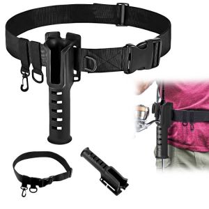 agctrler Support de canne à pêche, ceinture réglable, support de canne à pêche portable, avec ceinture réglable, ceinture de waders et accessoires de pêche pour le surf, le casting et le kayak (RKL-go, neuf)