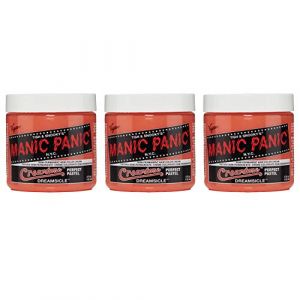 Manic Panic Dreamsicle Pastel Classic Creme, Vegan, Cruelty Free, Orange Semi Permanent Hair Dye 3 x 118ml (Solretail LTD, neuf)