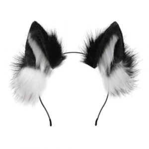 Serre Tete avec Oreilles de Renard, Serre-tête Oreilles de Chat Oreille de Chat Serre Tete Bandeau Oreilles De Renard en Peluche Mignon pour Costume de Cosplay D’Halloween Cosplay de Fête (4845966456652656456, neuf)