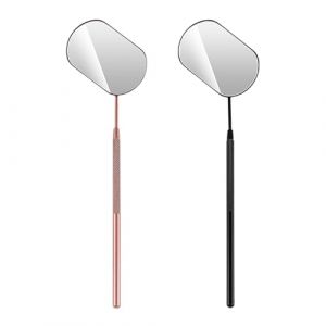 Ensemble De Miroirs &Agrave; Cils 2 Pi&egrave;ces, Miroir &Agrave; Cils En Acier Inoxydable, Miroir &Agrave; Cils Portable Carr&eacute;, Miroir &Agrave; Cils D'Extension, Adapt&eacute; Au Maquillage, Au D&eacute;maquillage (PHILIP ALLEN1, neuf)