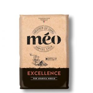 Caf&eacute;s M&eacute;o Moulu Excellence 100% Arabica - en Pack de 8 sachets de 500G - Niveau de torr&eacute;faction moyenne (CAFES MEO, neuf)