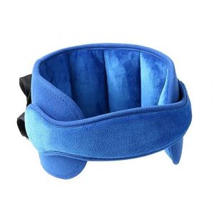 LATRAT Ceinture d'aide à la Tête pour Siège d'auto pour Enfant, appuie-tête réglable pour siège de sécurité enfant, Confortable Cale Cou Oreiller Tête Fixation Holder Repose Protéger Coussin, Blue (LATRAT Direct, neuf)