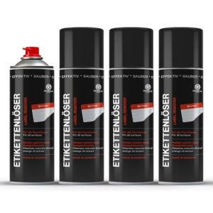 4x OCTOPUS Dissolvant d'étiquettes, dissolvant d'adhésifs, dissolvant de colle, spray dissolvant d'étiquettes avec le pouvoir de l'huile d'orange, 200 ml (Octopus Concept GmbH, neuf)