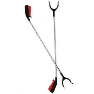 30cm Pince Ramasse Objet, Outils de Ramassage 40cm/60cm , T&ecirc;te Rotative &agrave; 360&deg; Pince Telescopique, Pince de Pr&eacute;hension pour Personnes Ag&eacute;es, Pince Ramasse Dechets, petite taille Prise du Sol ( Color : (Pooneeliff, neuf)