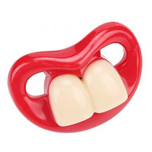 Sucette drôle de bébé, sucette de mamelon factice drôle en Silicone souple sucette d'enfant Pour les lèvres et les dents de moustache pour nouveau-né nourrisson Unisexe (#4) (Cinnyi L1, neuf)