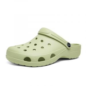 Sabots de Jardin pour Homme et Femme - Sandales en Maille Respirante Active Mule Unisexe - Sabots Classiques antidérapants - Pantoufles d'été d'extérieur, Vert, 46 EU (SONGR, neuf)